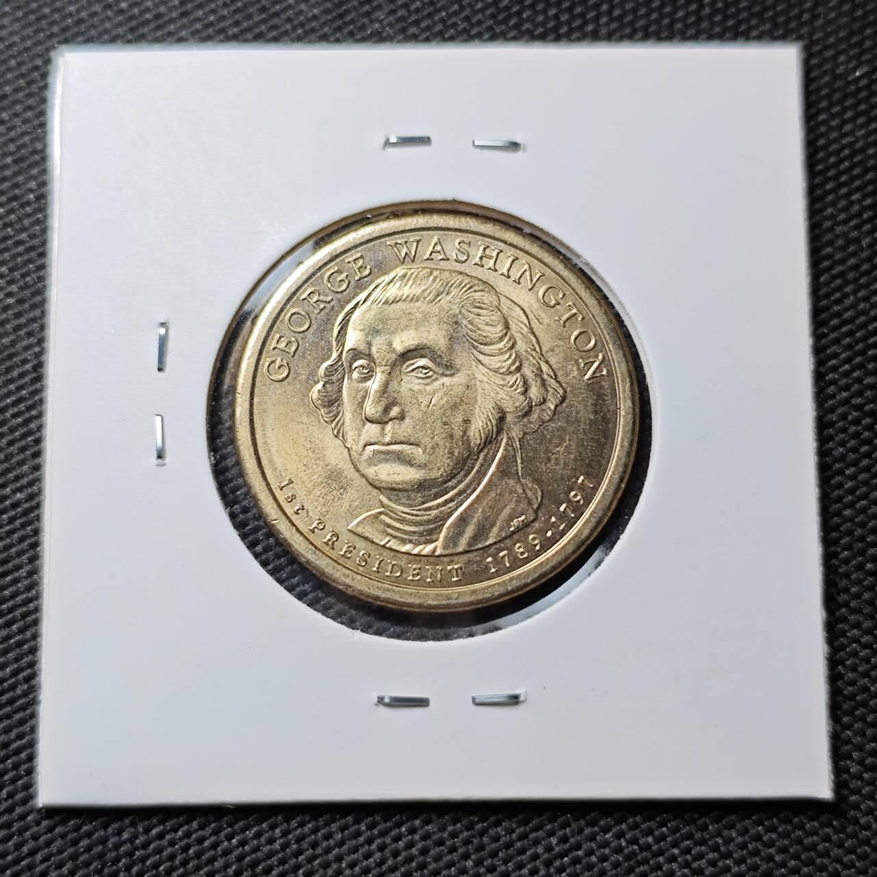 KK钱币收藏小铺 《套币 好品/批量散币专场》  2月预留时间 周末发货    美国总统纪念币1元 好品