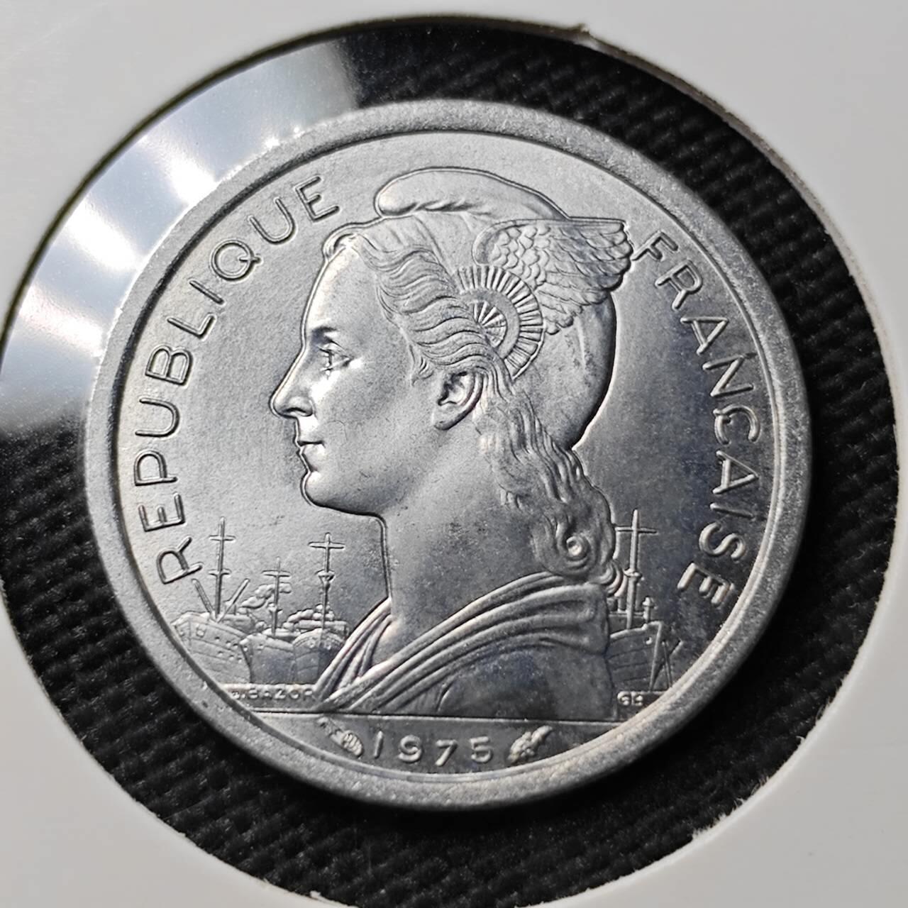 KK钱币收藏小铺 《套币 好品/批量散币专场》  2月预留时间 周末发货  1975法属伊萨1法郎 好品