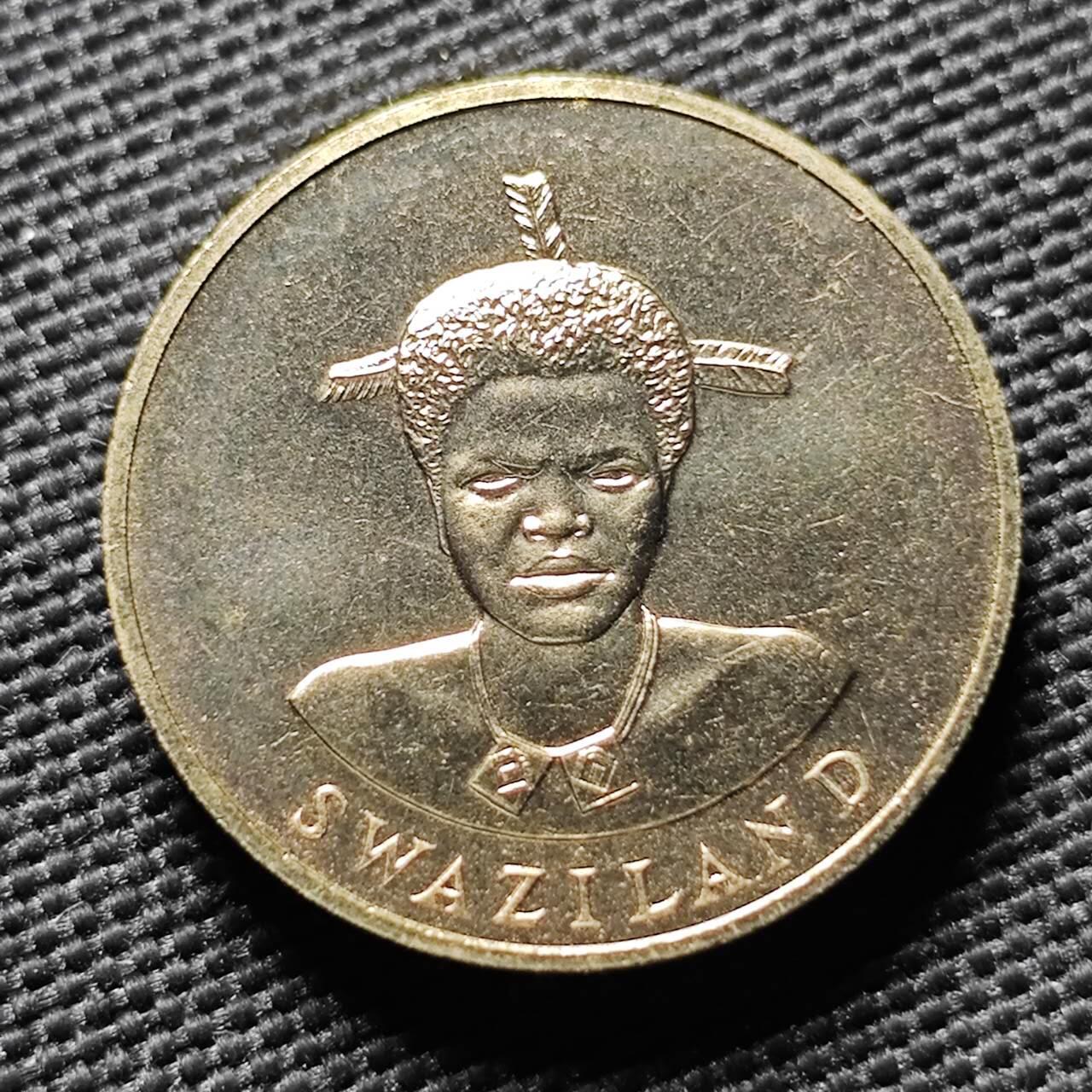 KK钱币收藏小铺 《套币 好品/批量散币专场》  2月预留时间 周末发货   1986斯威士兰1里兰吉尼 好品