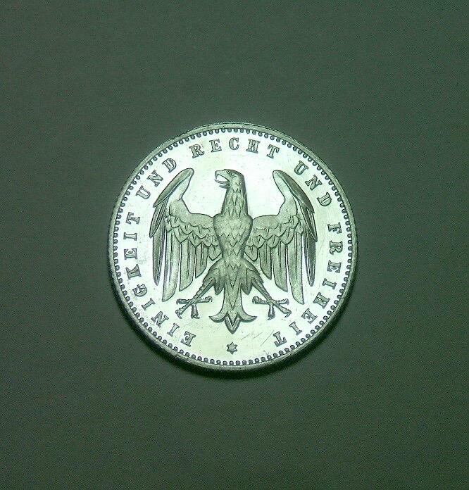 德国魏玛1923年A版200马克 精制PROOF版 稀少难得 