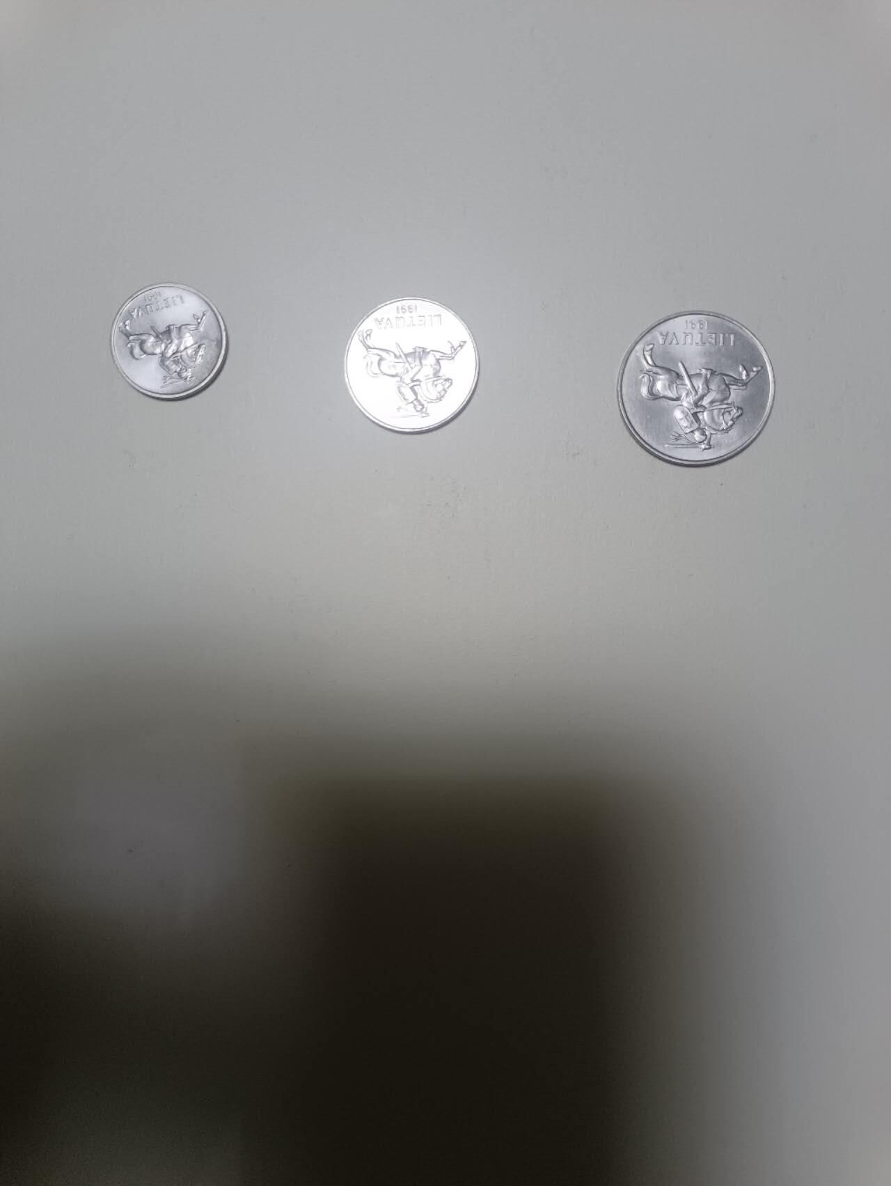 【20260101】非全新纸币和硬币第320场 拉脱维亚3枚硬币小全套