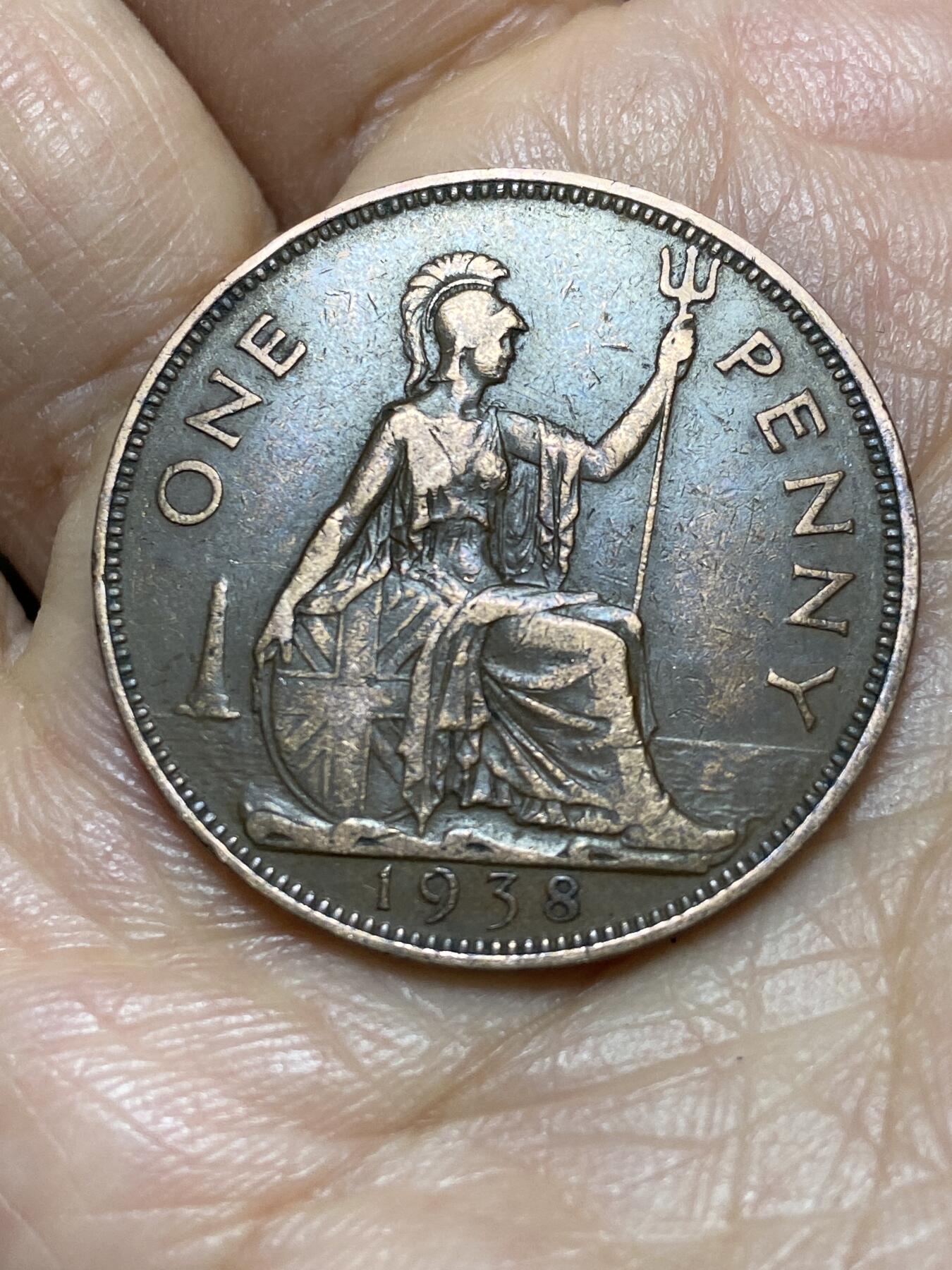 2026年第一场(总第一百七十场）外国好品散币场(免佣金) 英国🇬🇧1938年1便士(乔治六世第一版)