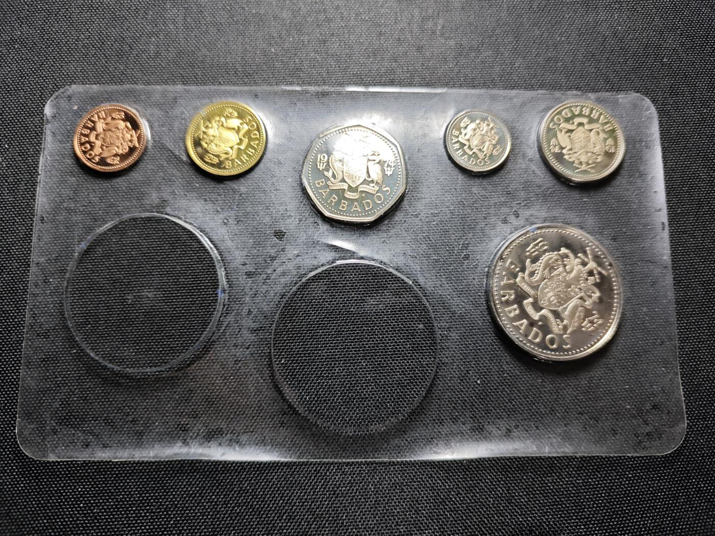 KK钱币收藏小铺 《套币 好品/批量散币专场》  2月预留时间 周末发货  巴巴多斯精制铜镍一组