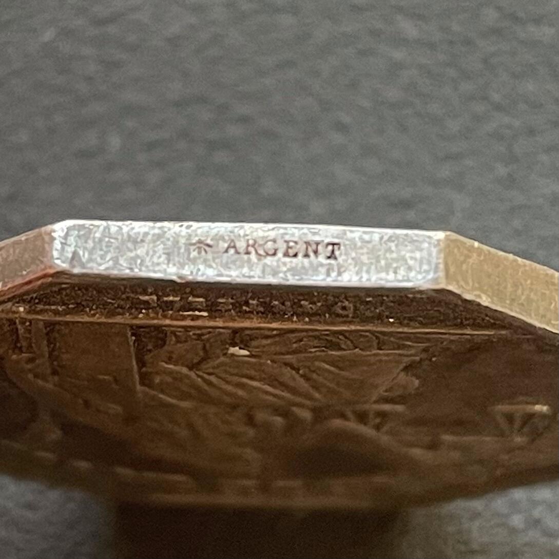 「木头集藏」章牌专场-第65场 法国皇家印章参事八角银章，直径：31.3 mm，15.2 g，边铭：蜜蜂 ARGENT，较少见八角