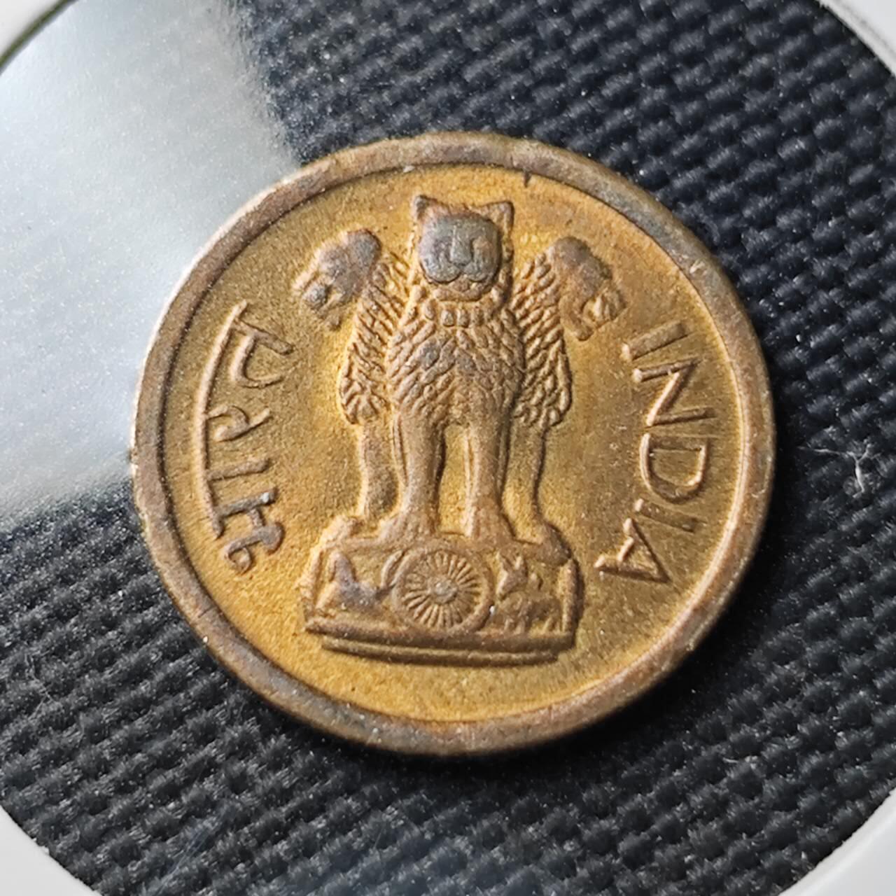 KK钱币收藏小铺 《套币 好品/批量散币专场》  2月预留时间 周末发货  1964印度1派沙铜币 好品