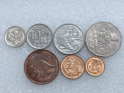 第一海外回流一元起拍收藏 散集专场  第284期 - 澳大利亚硬币 7枚 带光品