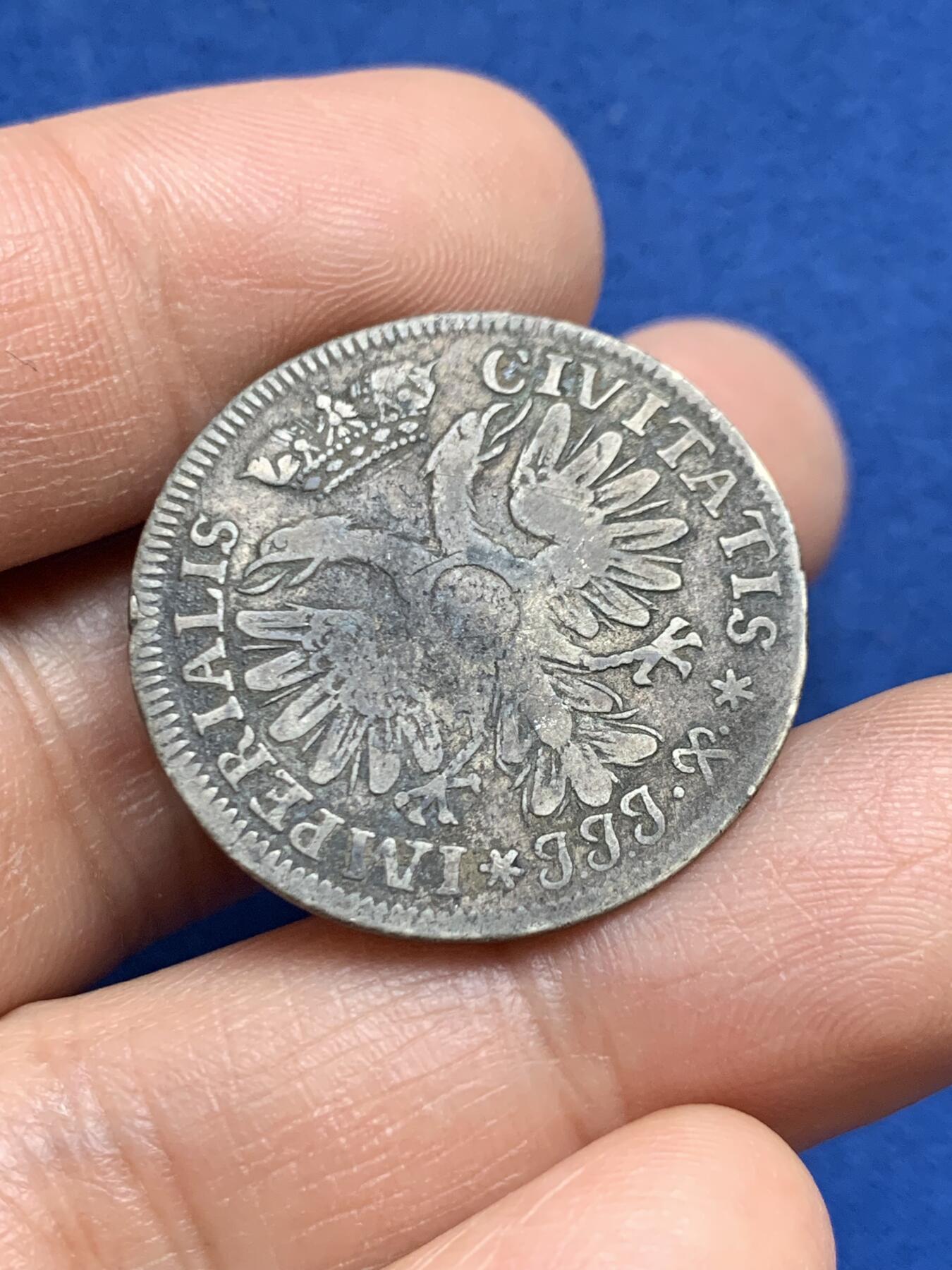 《竞宝斋》第453场 周日，周一 2场连拍 （全场包邮，欢迎送拍） 德国1729年吕贝克8先令银币