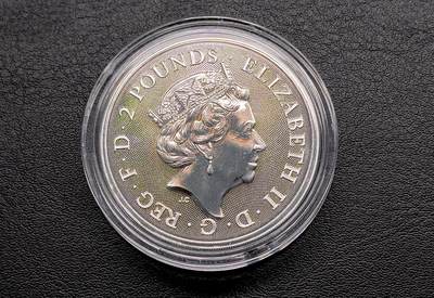 凡希社世界钱币微拍第三百十六期 - 2018英国双龙1盎司银币全品