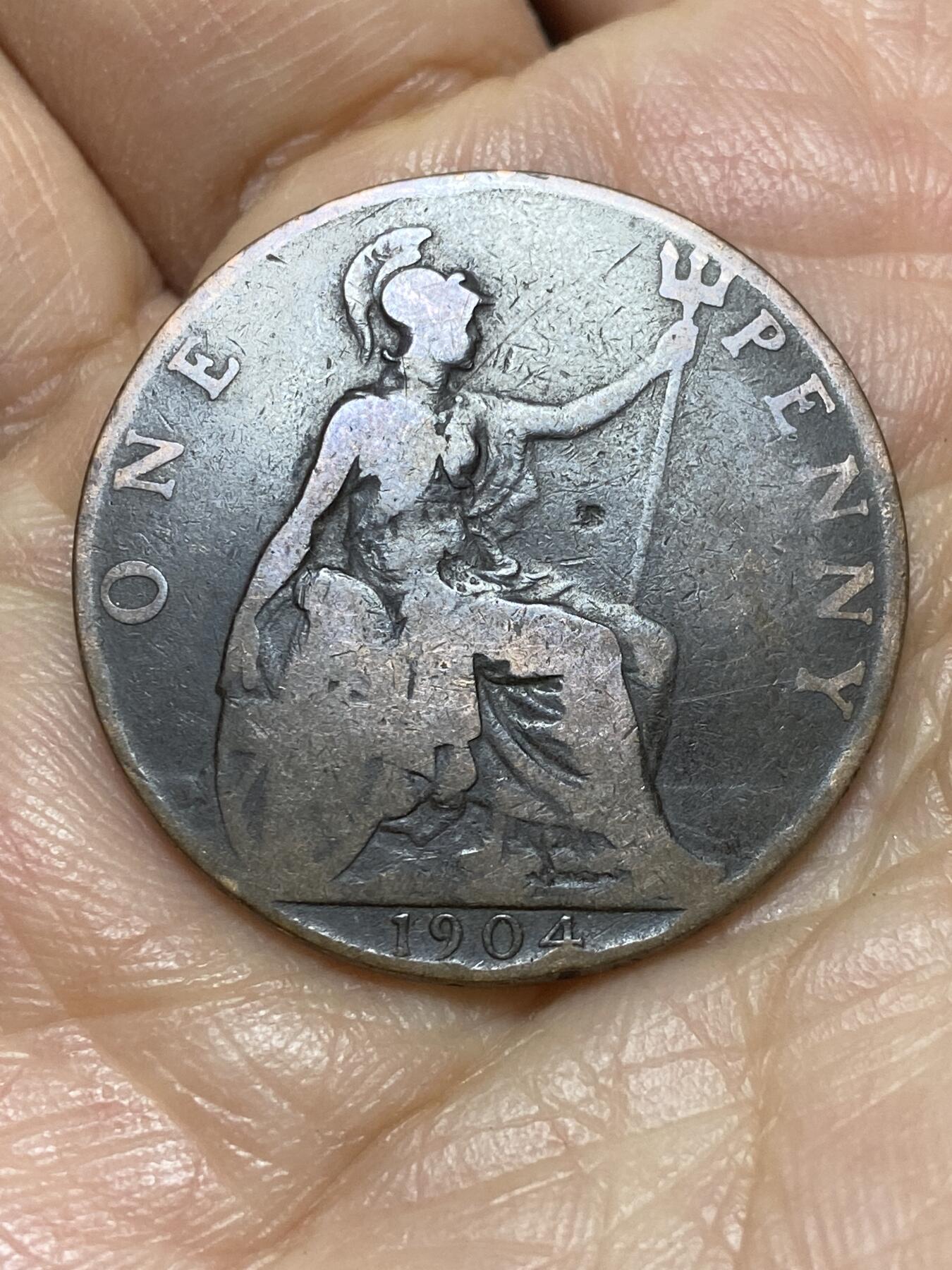 2026年第一场(总第一百七十场）外国好品散币场(免佣金) 英国🇬🇧1904年1便士(爱德华七世时期)