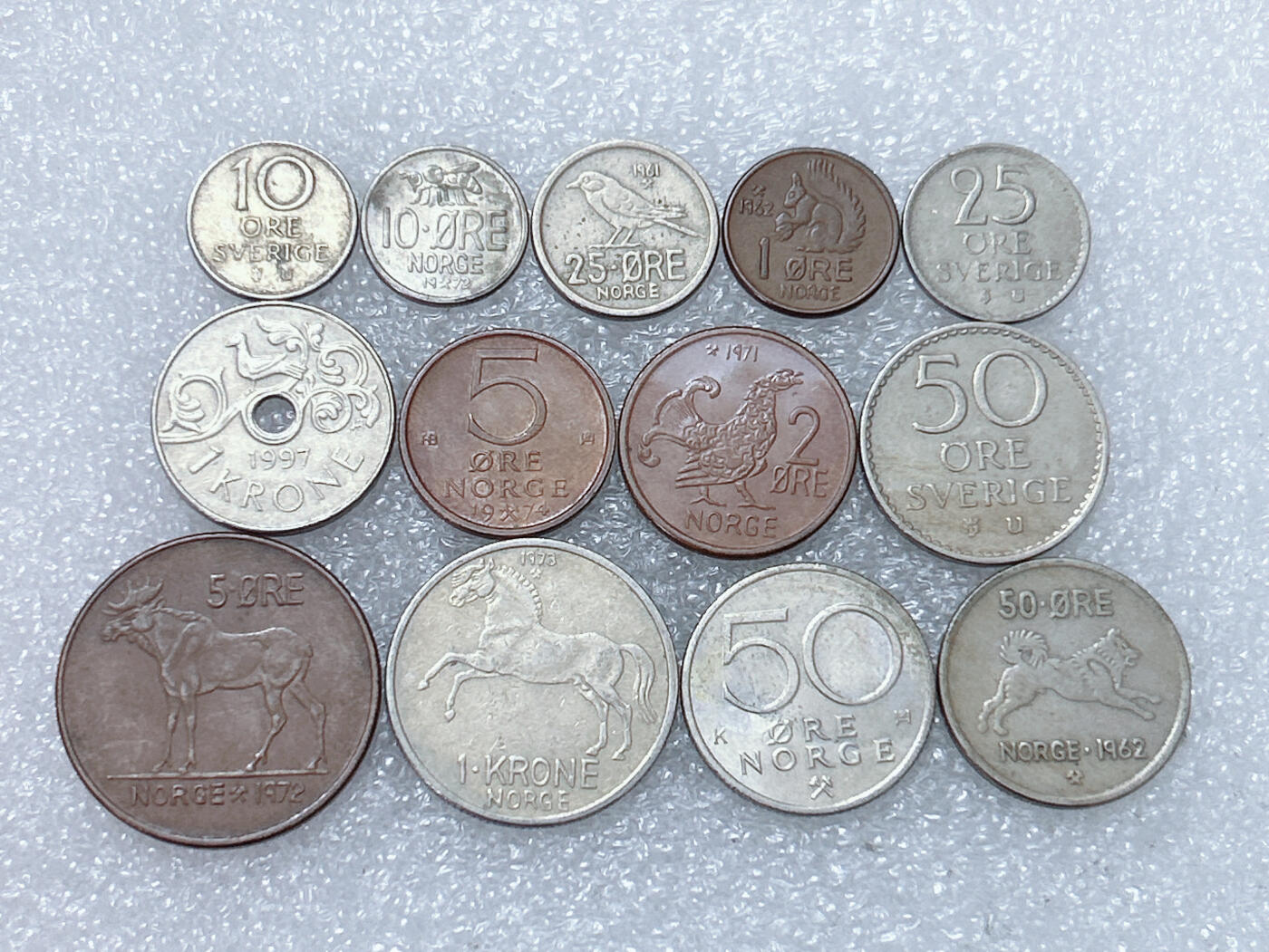 第一海外回流一元起拍收藏 散集专场  第284期 挪威硬币 13枚 无重复