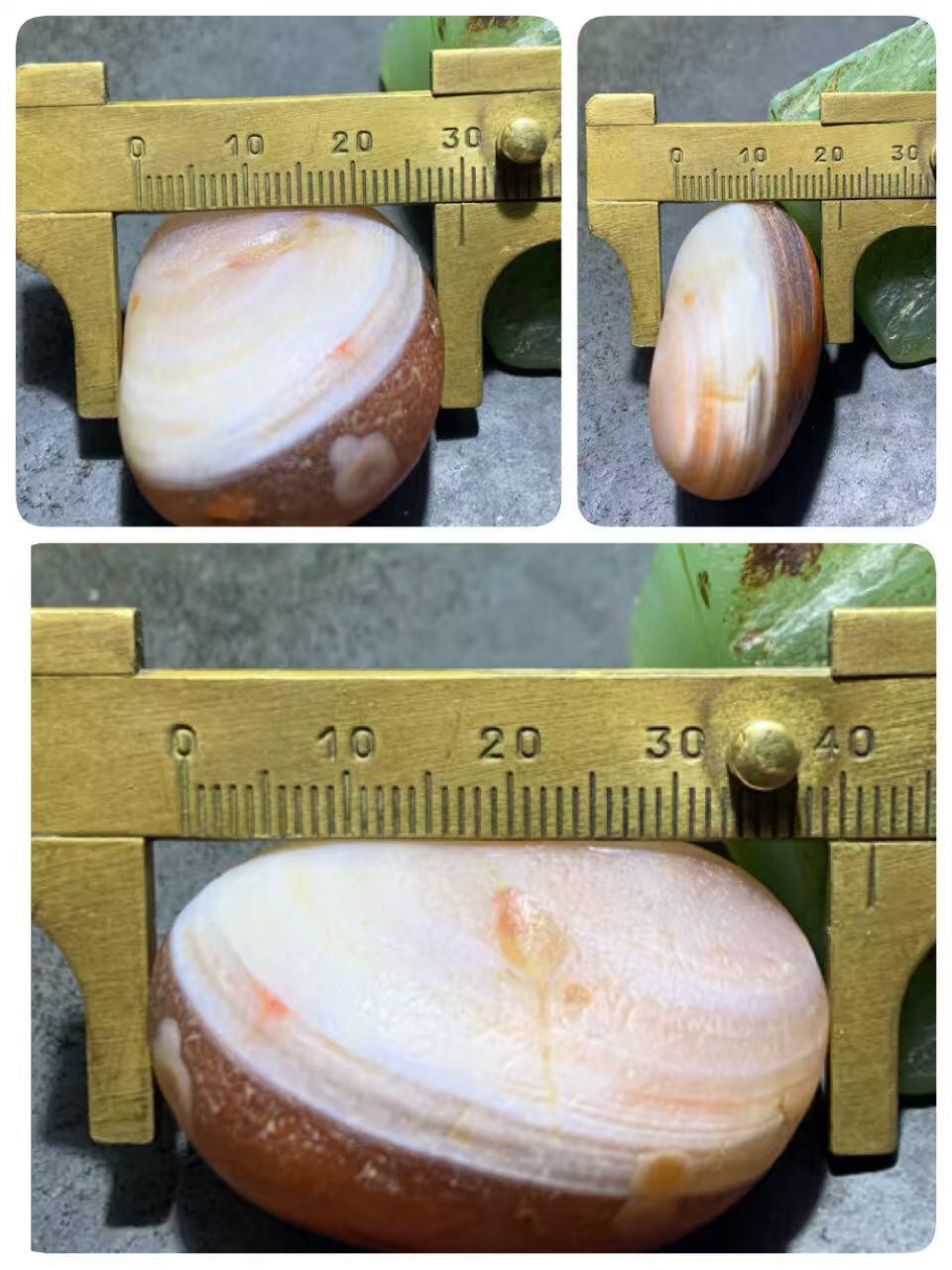 精美川料红白冻料水冲籽南红玛瑙原石一颗，