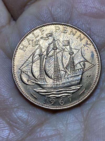 2026年第一场(总第一百七十场）外国好品散币场(免佣金) - 原光好品–英国🇬🇧1967年半便士(伊丽莎白二世青年桂冠第二版，普制币关门年)
