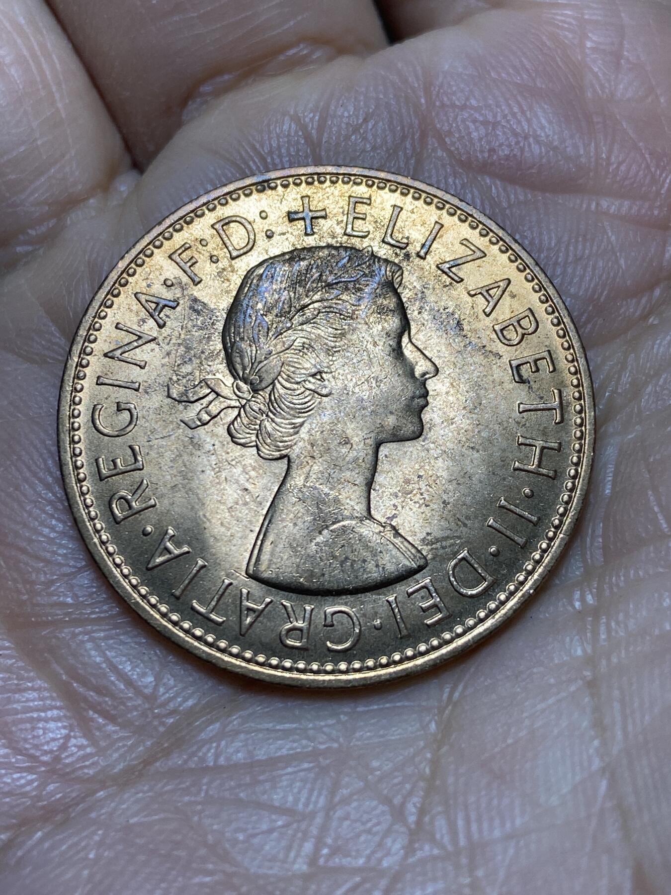 2026年第一场(总第一百七十场）外国好品散币场(免佣金) 原光好品–英国🇬🇧1967年1便士(伊丽莎白二世青年桂冠第二版，普制币关门年)