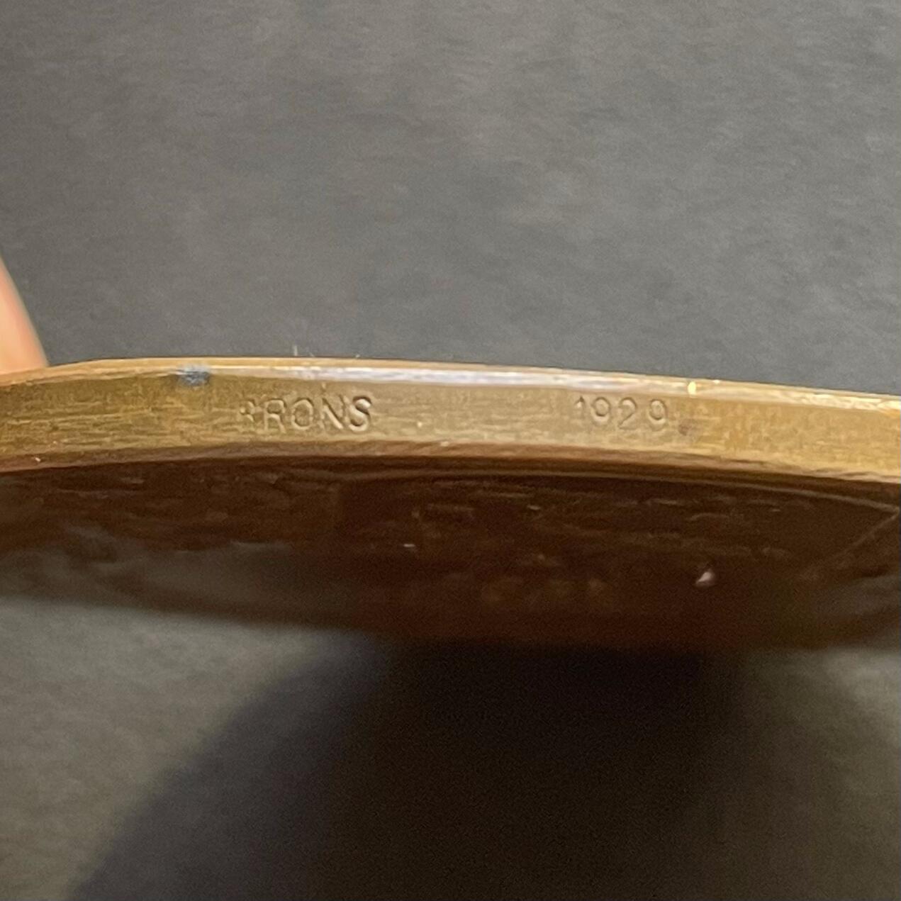 「木头集藏」章牌专场-第65场 1929年瑞典农业家庭协会铜章，直径：52.4 mm，57.8 g，少见铜章。