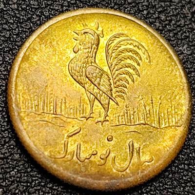 泉币菌-第157场-跨年欢乐场（特修改截拍时间为23:30分） - 铜光美品 伊朗 中东地区公鸡  花钱 17.5MM 