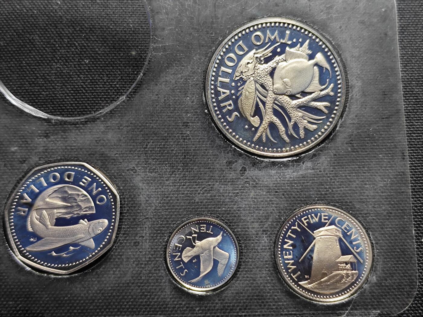 KK钱币收藏小铺 《套币 好品/批量散币专场》  2月预留时间 周末发货  巴巴多斯精制铜镍一组