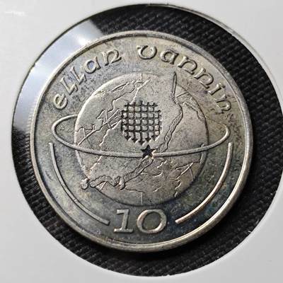 KK钱币收藏小铺 《套币 好品/批量散币专场》  2月预留时间 周末发货 -  1988马恩岛10便士 好品