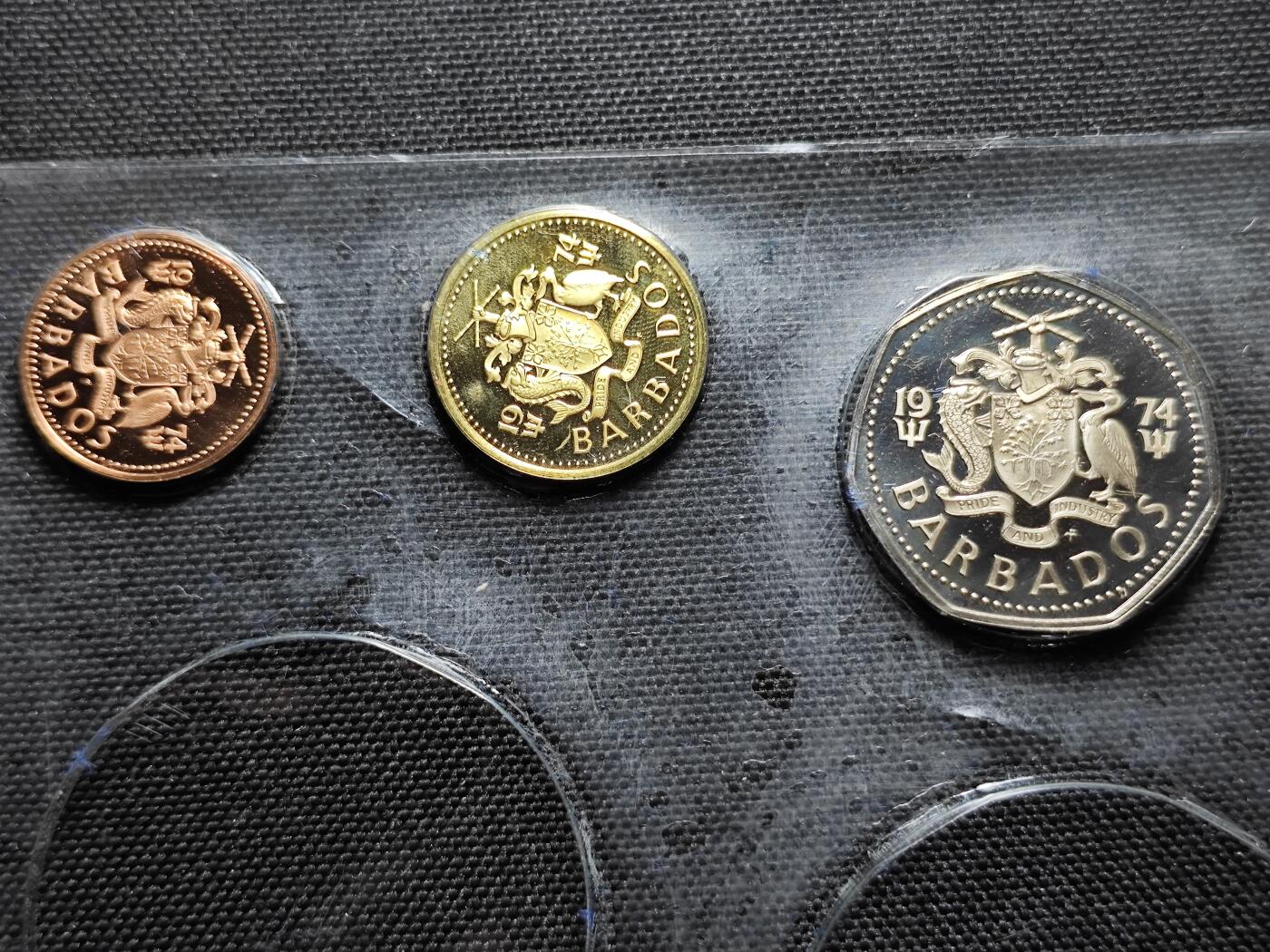 KK钱币收藏小铺 《套币 好品/批量散币专场》  2月预留时间 周末发货  巴巴多斯精制铜镍一组