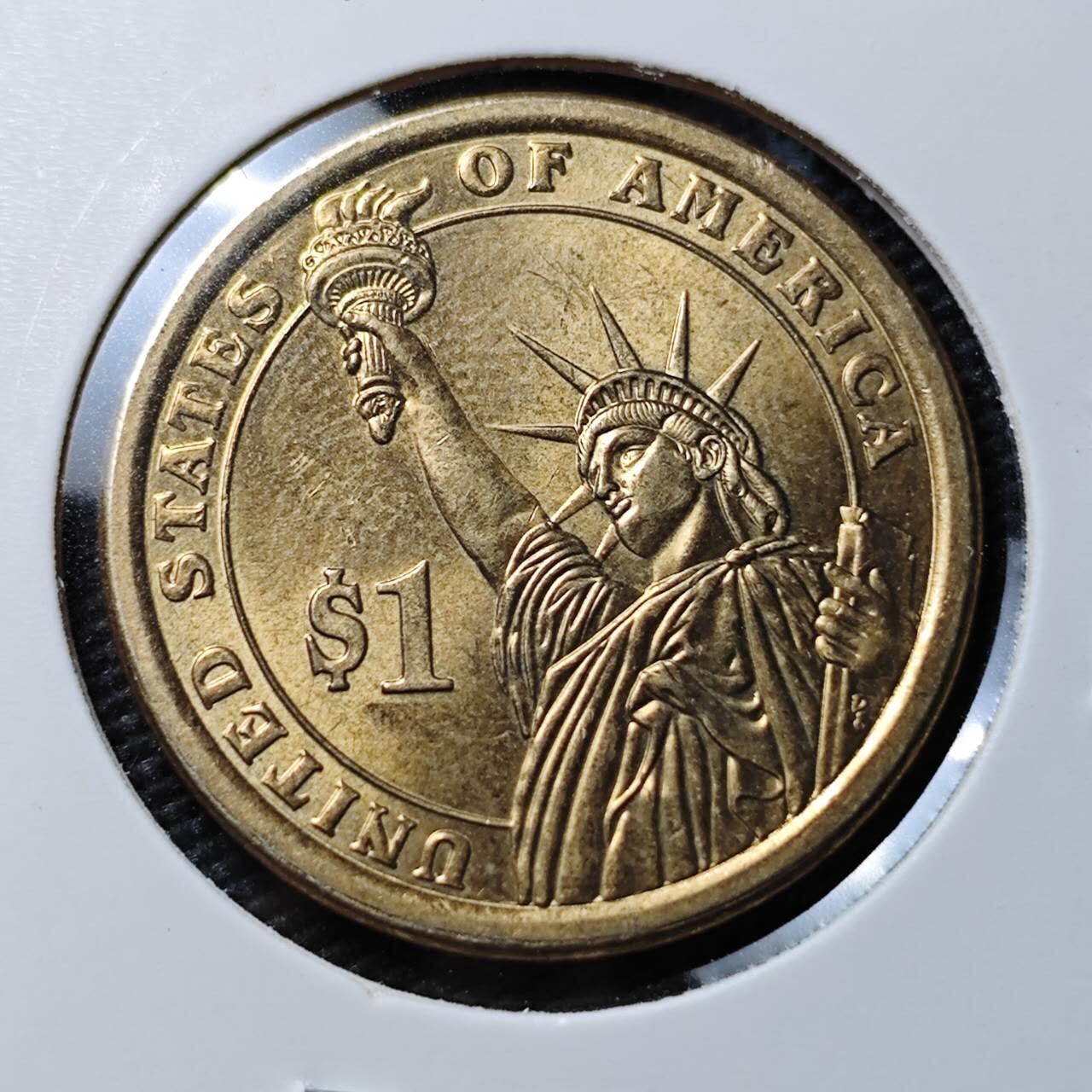 KK钱币收藏小铺 《套币 好品/批量散币专场》  2月预留时间 周末发货    美国总统纪念币1元 好品