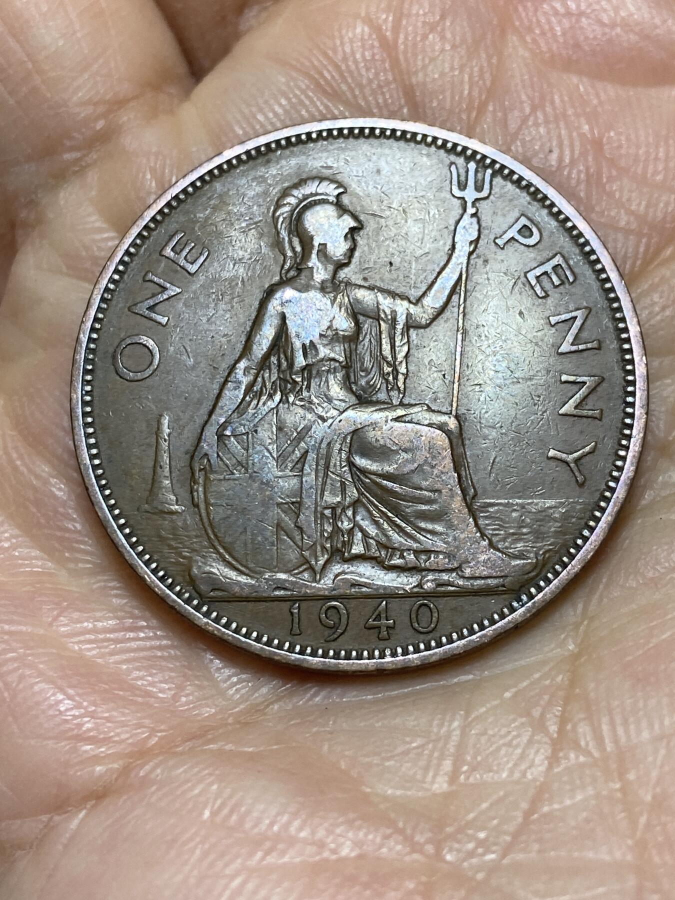 2026年第一场(总第一百七十场）外国好品散币场(免佣金) 英国🇬🇧1940年1便士(乔治六世第一版)