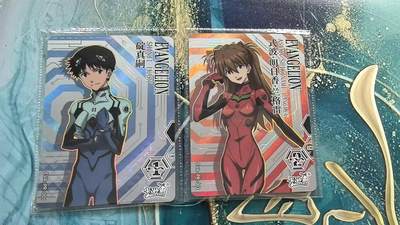 龙虎卡牌-七零场，2026首场，全场包邮！！（无佣金，周六结拍，欢迎送拍） - 【原膜】2张 卡游Eva 活动卡