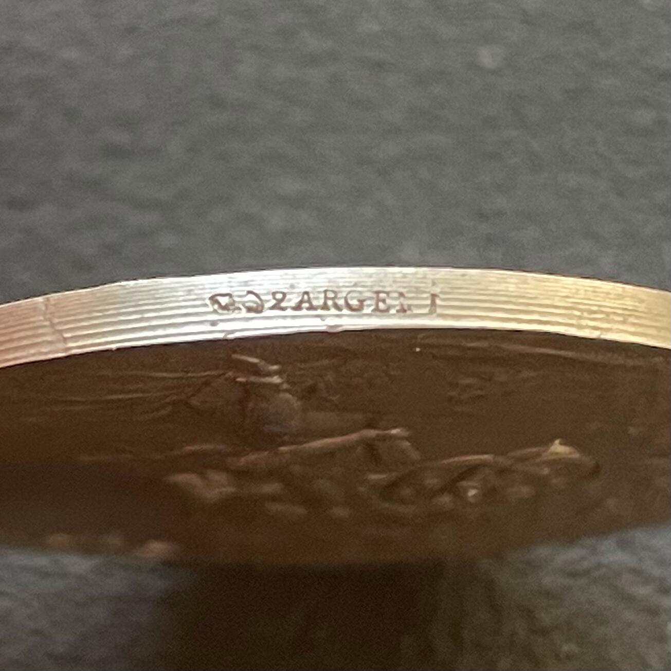 「木头集藏」章牌专场-第65场 E.Dropsy～1932年法国结婚纪念银章，直径：30 mm，13.7 g，边铭：丰饶角 2ARGENT，