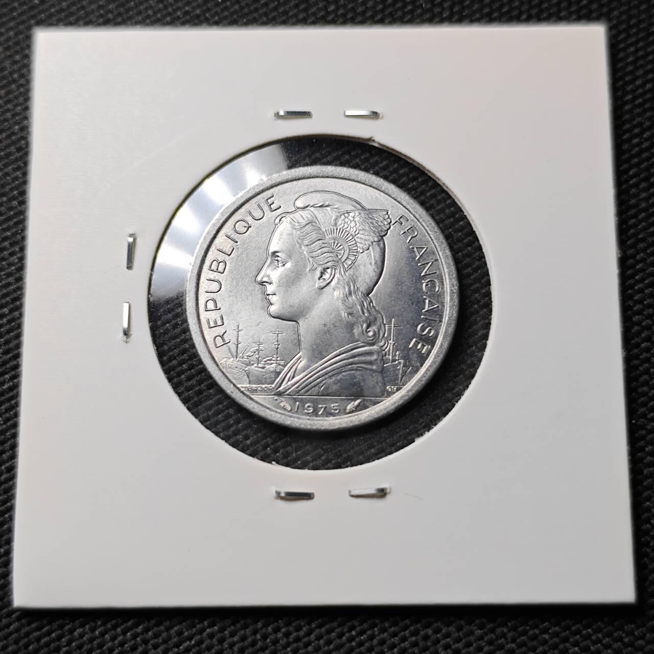 KK钱币收藏小铺 《套币 好品/批量散币专场》  2月预留时间 周末发货  1975法属伊萨1法郎 好品