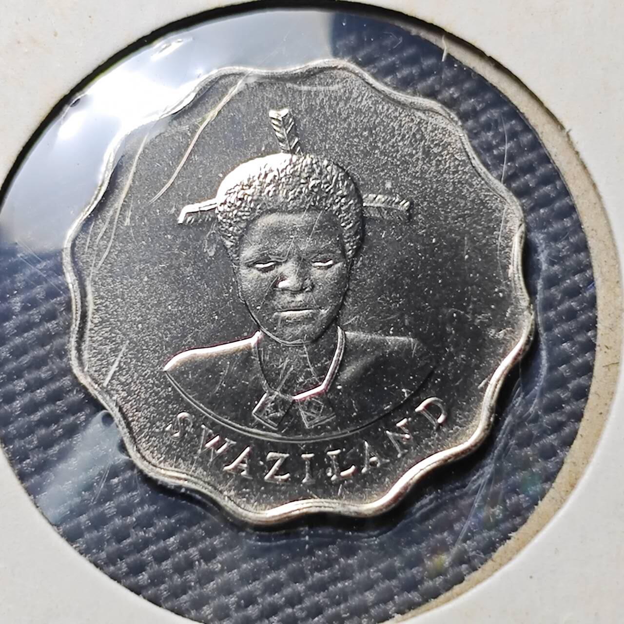 KK钱币收藏小铺 《套币 好品/批量散币专场》  2月预留时间 周末发货   1986斯威士兰5分 好品