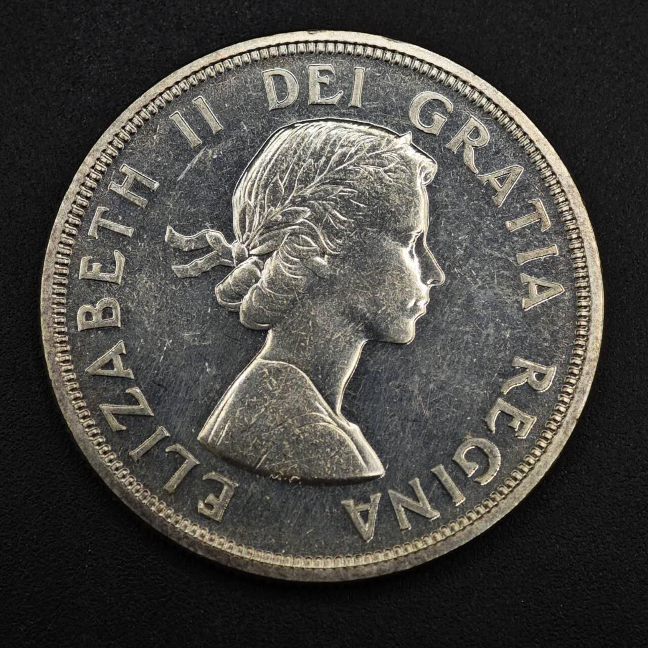 【淘币小摊】实时拍第八百三十七拍   散币银币场   满百包邮可预留二周 每周一统一发货   加拿大1964年1元纪念银币