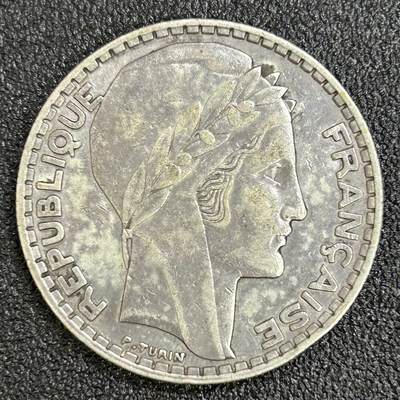 西秦中古拍卖第七十一期 - 法国1933年20法郎大银币 重19.9克