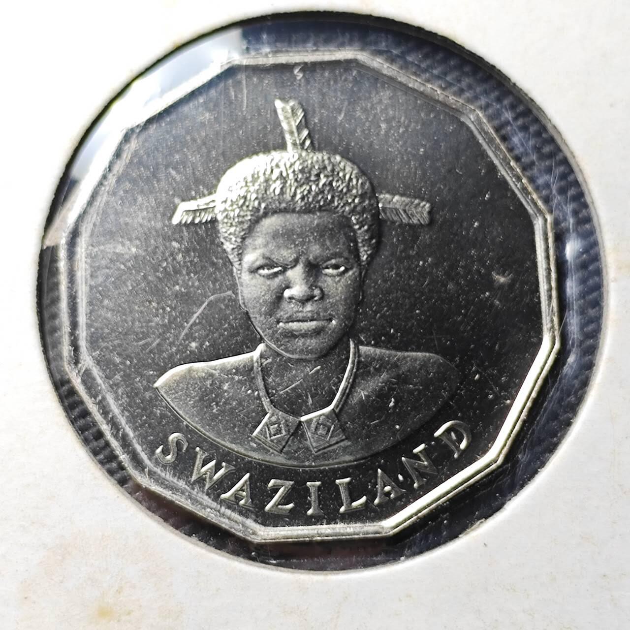 KK钱币收藏小铺 《套币 好品/批量散币专场》  2月预留时间 周末发货   1986斯威士兰50分 好品