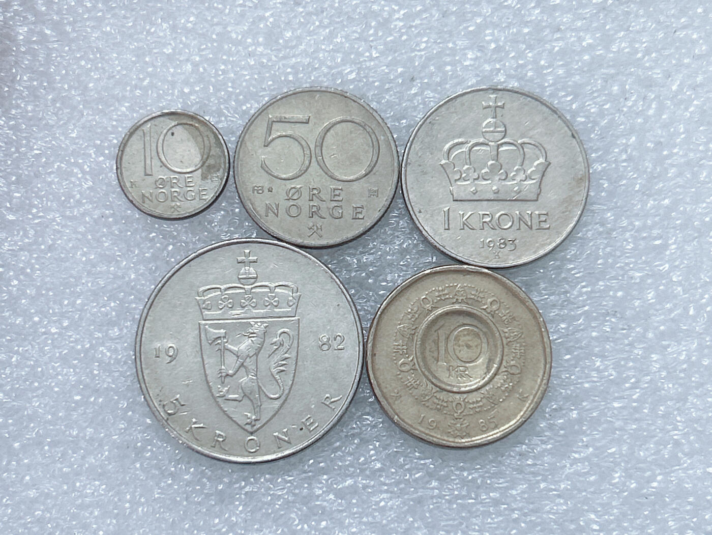 第一海外回流一元起拍收藏 散集专场  第284期 挪威硬币 5枚套