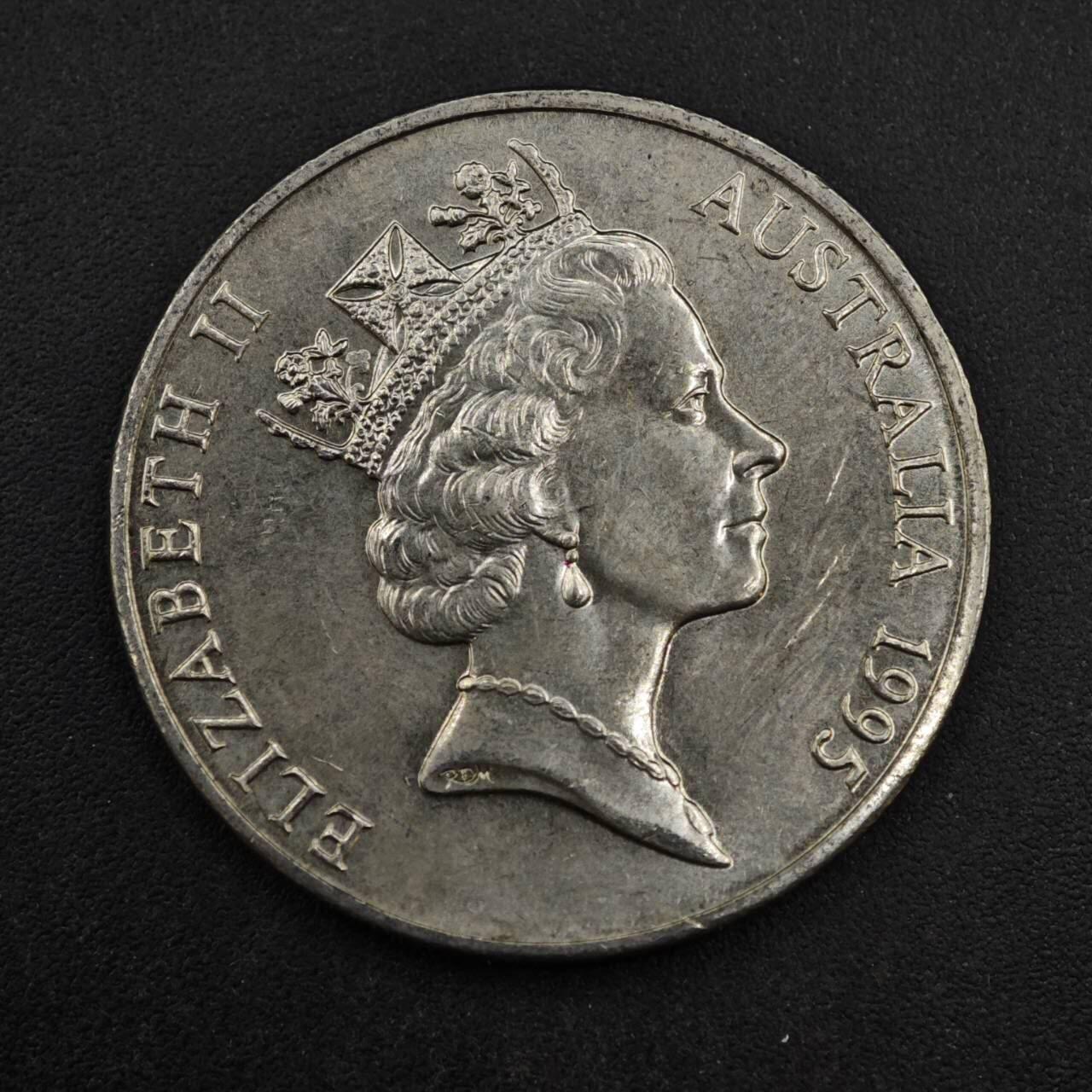 【淘币小摊】实时拍第八百三十七拍   散币银币场   满百包邮可预留二周 每周一统一发货   澳大利亚1995年联合国50周年20分纪念币