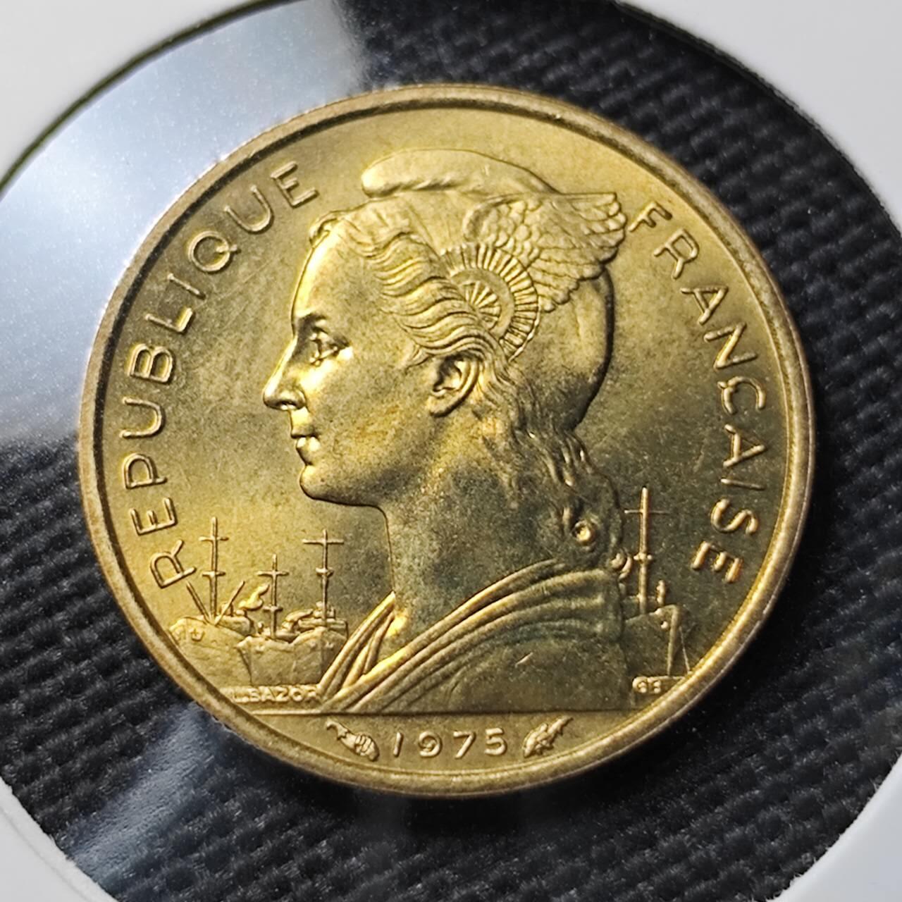 KK钱币收藏小铺 《套币 好品/批量散币专场》  2月预留时间 周末发货   1975法属伊萨10法郎 好品