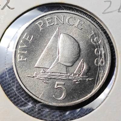 KK钱币收藏小铺 《套币 好品/批量散币专场》  2月预留时间 周末发货 -  1988泽西5便士 好品