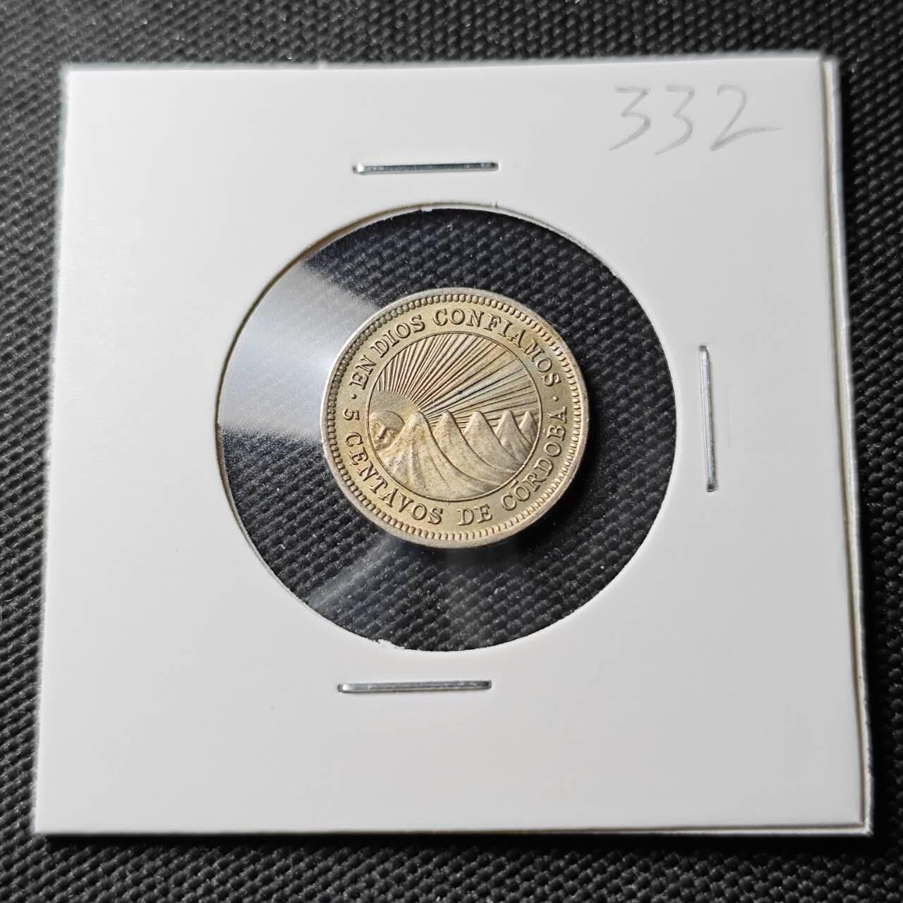 KK钱币收藏小铺 《套币 好品/批量散币专场》  2月预留时间 周末发货  1964尼加拉瓜5分 好品