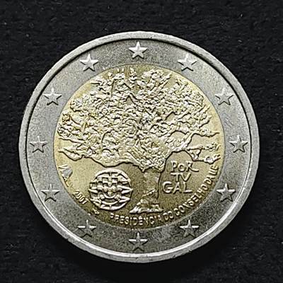 【全场包邮】纯粹捡漏拍490场（免费代拍第27场） - 葡萄牙2007年2欧元欧盟理事会主席国双色纪念币