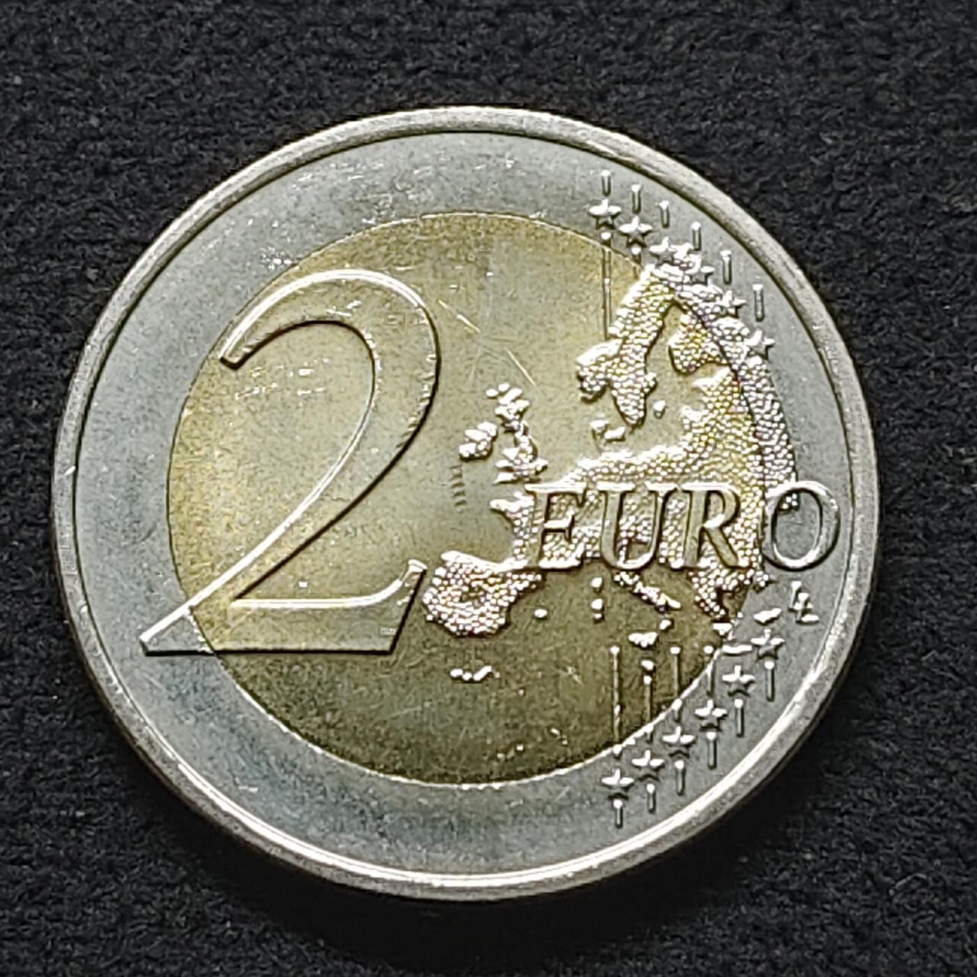 【全场包邮】纯粹捡漏拍490场（免费代拍第27场） 斯洛文尼亚2014年2欧元采列的芭芭拉成为神圣罗马帝国王后600周年双色纪念币