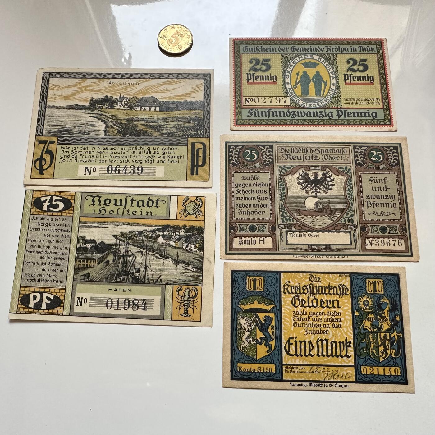 🌹外币初藏🌹🐯2026年第1场  每周二四六晚8️⃣点 接代拍 德国一战时期紧急币—5