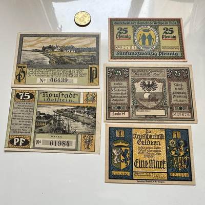 🌹外币初藏🌹🐯2026年第1场  每周二四六晚8️⃣点 接代拍 德国一战时期紧急币—5