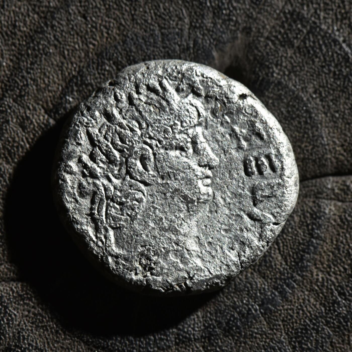 【良泉】第45期【直播场】1月15日晚19.30点开拍！ 208组，西方古代钱币、丝路古珠杂项专场 【藏家出品C】12.95克，罕见 罗马帝国埃及行省 公元54-68年 尼禄  四德拉克马银铜合金币