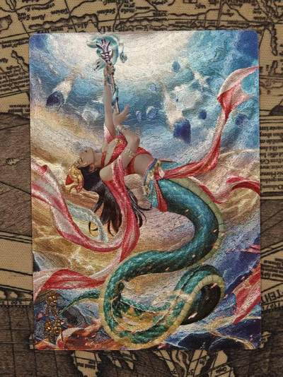 龙虎卡牌-七零场，2026首场，全场包邮！！（无佣金，周六结拍，欢迎送拍） - 粗闪3张 李爻原创 - 谭壹盲包 惑神潭 女娲三渐变