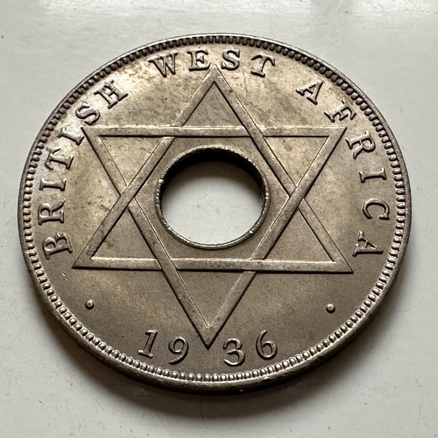 🌹外币初藏🌹🐯2026年第1场  每周二四六晚8️⃣点 接代拍 英属西非1936年爱八 半便士