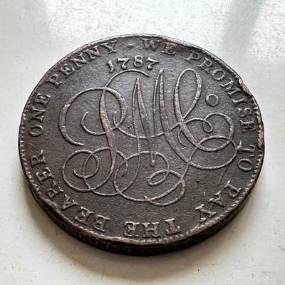 🌹外币初藏🌹🐯2026年第1场  每周二四六晚8️⃣点 接代拍 英国1787年一便士代用币