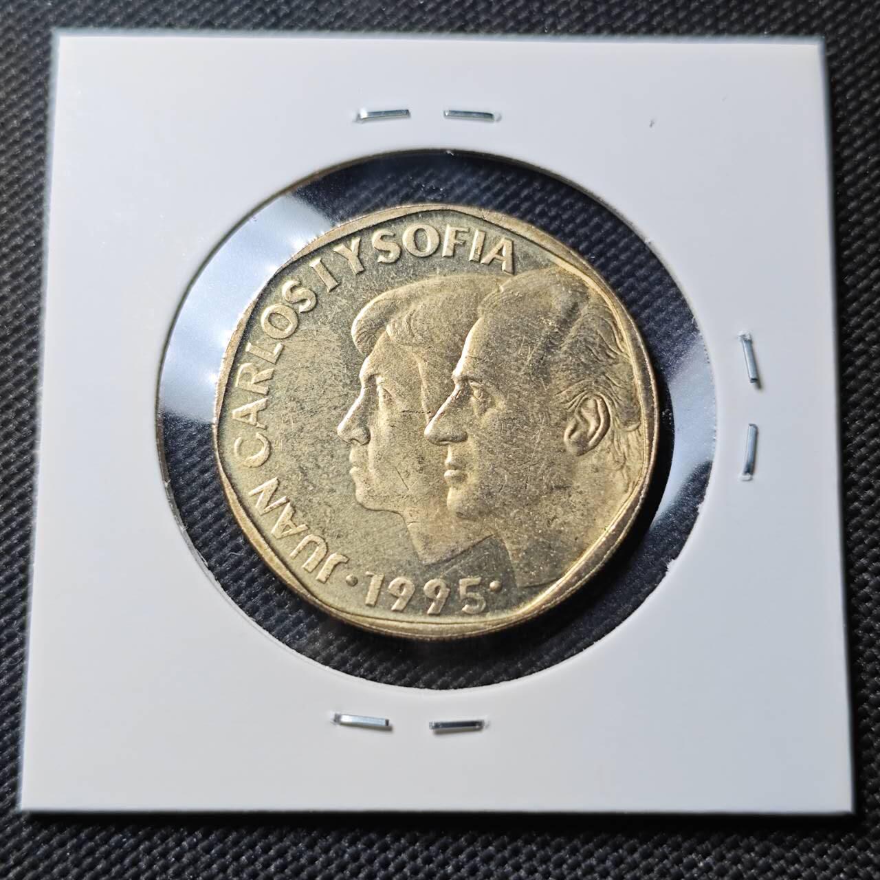 KK钱币收藏小铺 《套币 好品/批量散币专场》  2月预留时间 周末发货  1995西班牙500比塞塔 好品 末年带数字