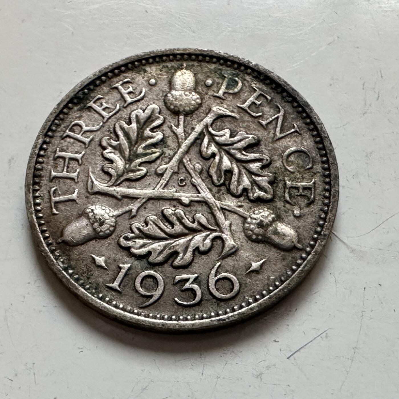 🌹外币初藏🌹🐯2026年第1场  每周二四六晚8️⃣点 接代拍 英国1936年三便士银币