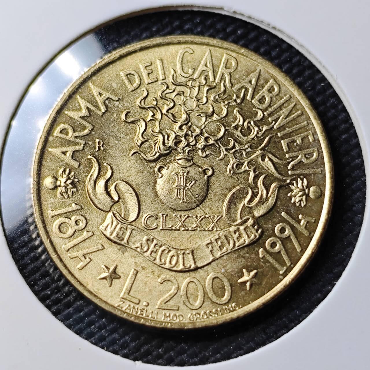 KK钱币收藏小铺 《套币 好品/批量散币专场》  2月预留时间 周末发货  意大利200里拉 好品