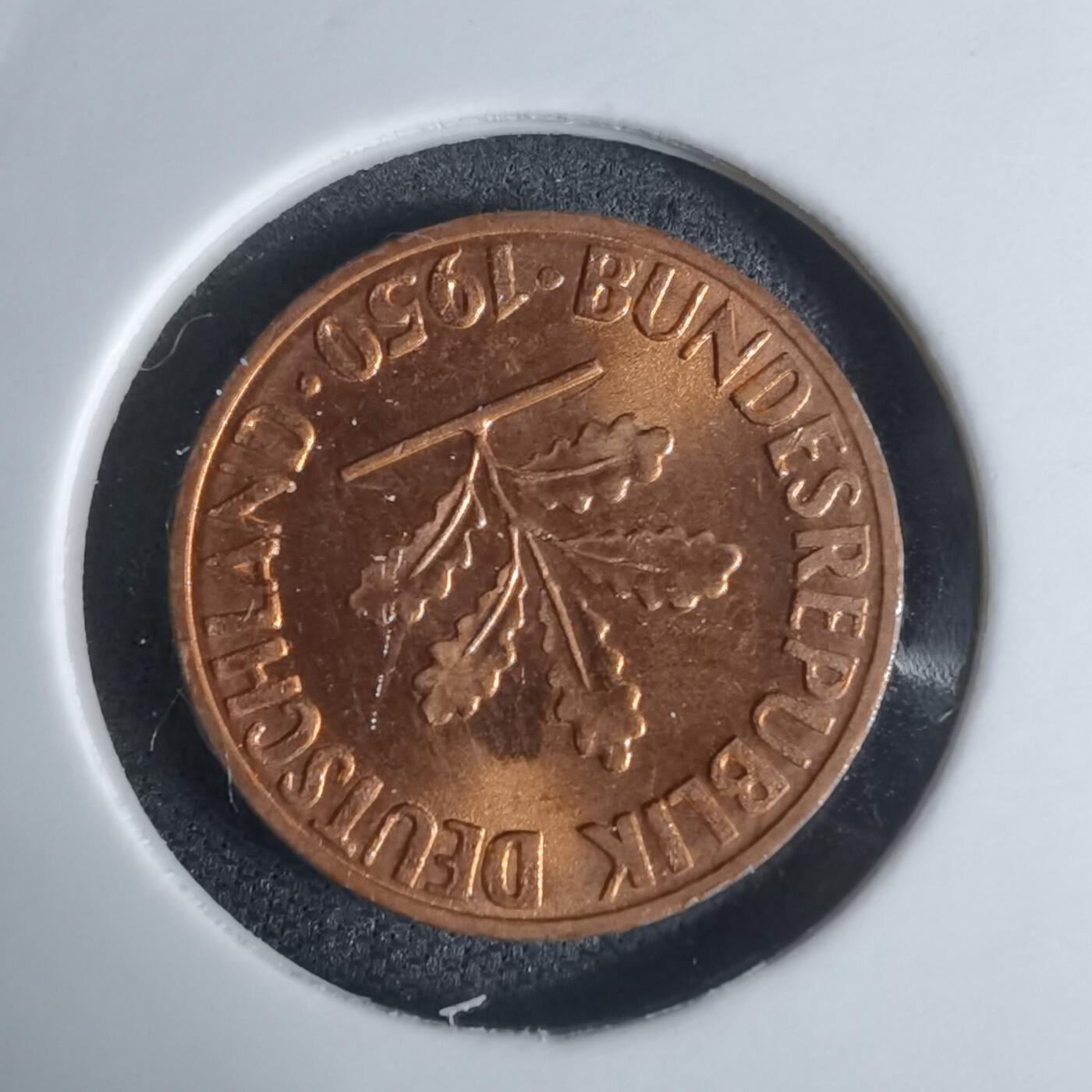 沼泽如烟--第948场 德国1950年1芬尼