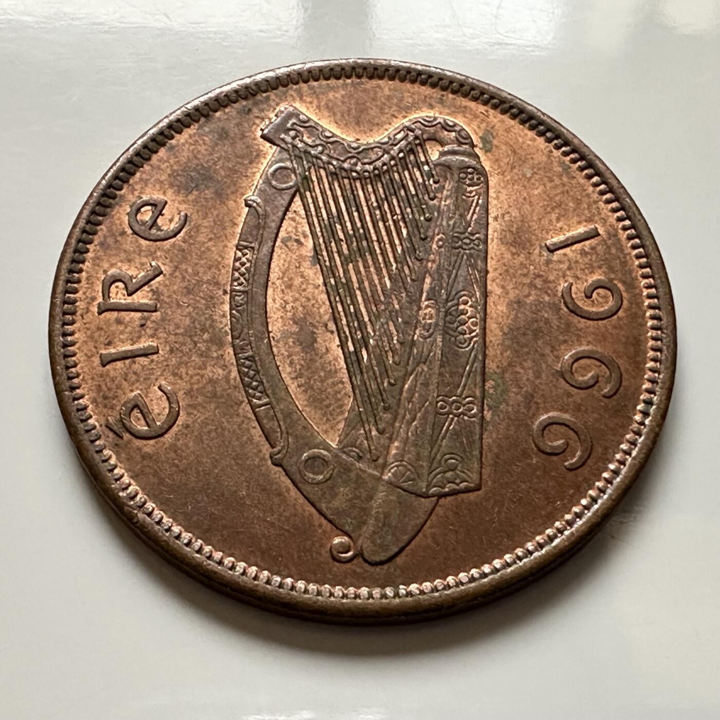 🌹外币初藏🌹🐯2026年第1场  每周二四六晚8️⃣点 接代拍 爱尔兰1966年一便士 b