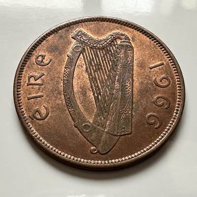 🌹外币初藏🌹🐯2026年第1场  每周二四六晚8️⃣点 接代拍 爱尔兰1966年一便士 b